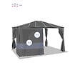HESPERIDE - Rideaux pour pergola "Belize" 3,6x3m ardoise en polyester - vignette