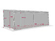 HESPERIDE - Rideaux pour pergola biocliamtique "Avila" Ardoise 6 x 3,5m en polyester - vignette
