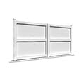 INTERSUN - Portail double battant motorisé plein L 3500 x H 1606 mm - Blanc RAL 9010 - vignette
