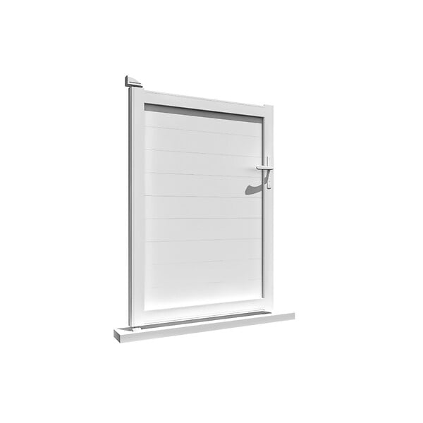 INTERSUN - Portillon plein L 1000 x H 1865 mm - Blanc RAL 9010 - large