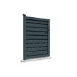 INTERSUN - Portillon brise-vue L 1000 x H 1857 mm - Gris anthracite RAL 7016 - vignette