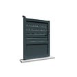 INTERSUN - Portillon mixte L 1000 x H 1595 mm - Gris anthracite RAL 7016 - vignette