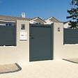 INTERSUN - Portillon plein L 1000 x H 1564 mm - Gris anthracite RAL 7016 - vignette