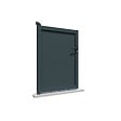 INTERSUN - Portillon plein L 1000 x H 1564 mm - Gris anthracite RAL 7016 - vignette