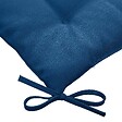 HESPERIDE - Galette de chaise carrée 4 points "Korai" bleu indigo 40x40x4cm en polyester - vignette