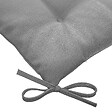 HESPERIDE - Galette de chaise carrée 4 points "Korai" ardoise 40x40x4cm en polyester - vignette