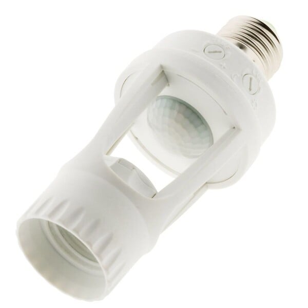 ELEXITY - Douille E27 + détecteur intégré - Blanc - Zenitech - large