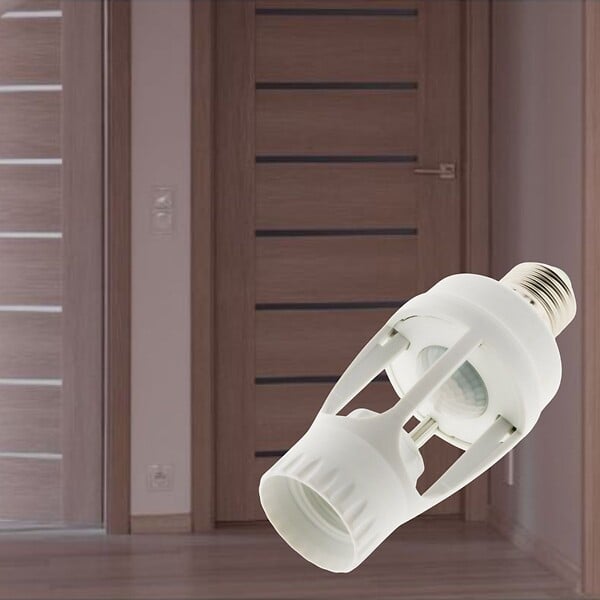 ELEXITY - Douille E27 + détecteur intégré - Blanc - Zenitech - large