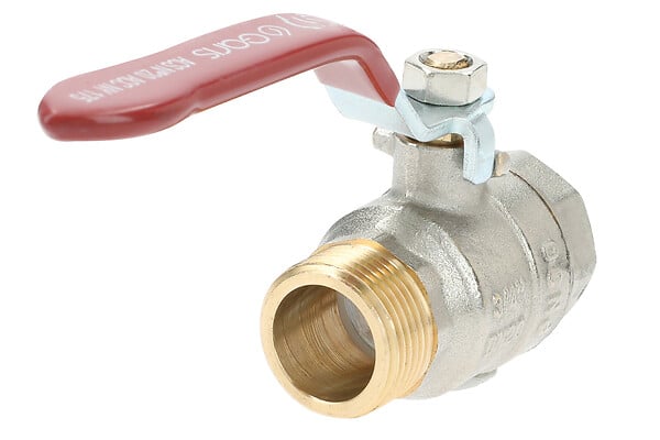 SANITAIRE-DISTRIBUTION - Vanne B.S. MF manette plate ACS - Diamètre : 1/2'' - PN : 30 bar - large