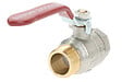 SANITAIRE-DISTRIBUTION - Vanne B.S. MF manette plate ACS - Diamètre : 1/2'' - PN : 30 bar - vignette