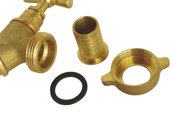SOMATHERM FOR YOU - Robinet de puisage à potence oblique brut - Mâle 1/2" - Raccord au nez 3/4 - large