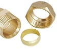 SOMATHERM FOR YOU - Bouchon laiton bague laiton à compression - Tube cuivre Ø14 - vignette