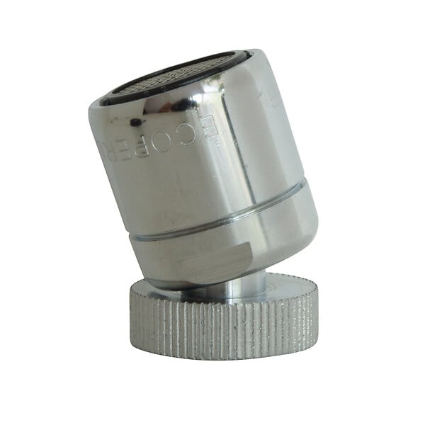 ONDEE - Raccord sanitaire - Rotule avec aérateur débit : 8L/min - F22/100  M24/100 - large