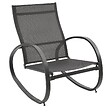 HESPERIDE - Fauteuil à bascule "Nevada" graphite en acier traité époxy - vignette