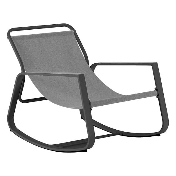 HESPERIDE - Fauteuil à bascule de jardin "Felinio" gris - large