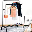 ID MARKET - Portant vêtements double PETER penderie XXL - vignette