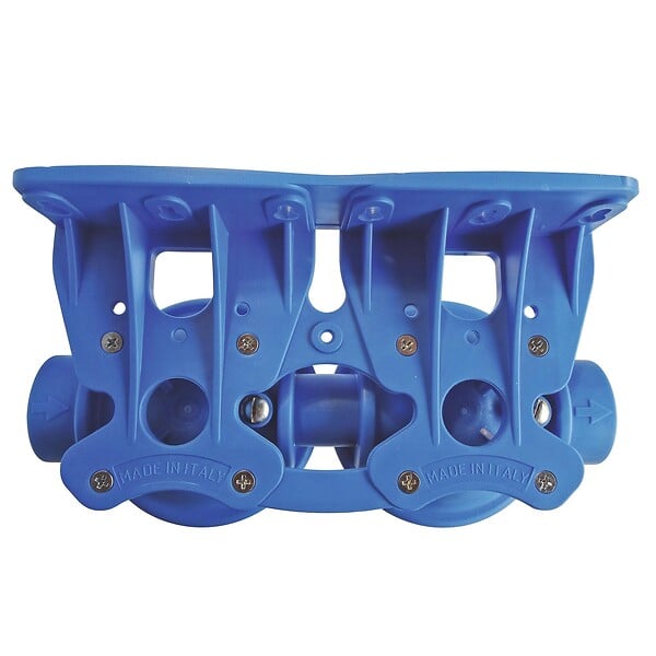 AQUAWATER - Station filtre double nu - Taille standard 10" - avec clé de déserrage - large