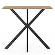 ID MARKET - Console ALIX pied araignée bois et noir - vignette