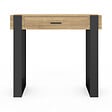 ID MARKET - Console 1 tiroir PHOENIX bois et noir - vignette