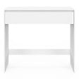ID MARKET - Console 1 tiroir TOMI bois blanc - vignette