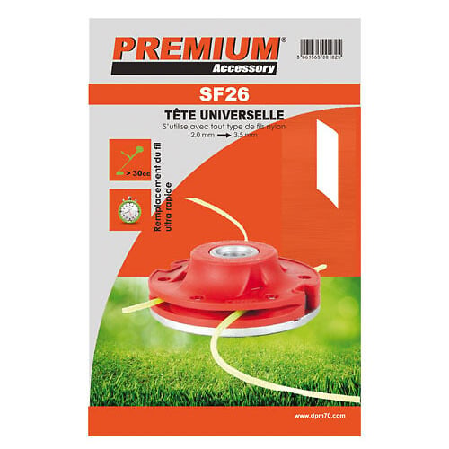 PREMIUMACC - Tête débroussailleuse universelle - Aluminium - SPEED SF26 - large