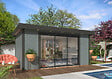 WHITE WOOD - Studio de jardin Lydia en bois peint gris Ep.28 mm - White Wood - 19,2 m² - vignette