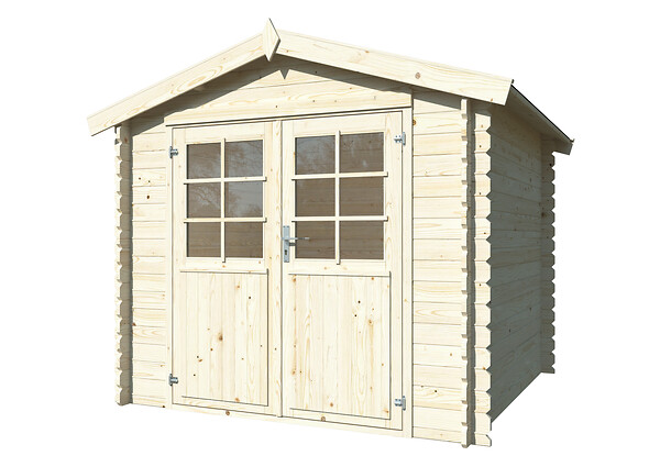 WHITE WOOD - Abri de jardin en bois naturel Valence 1 ép.28mm - White Wood - 6.9m² - large