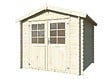 WHITE WOOD - Abri de jardin en bois naturel Valence 1 ép.28mm - White Wood - 6.9m² - vignette