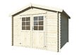 WHITE WOOD - Abri de jardin en bois Valence 2 ép.28mm - White Wood - 9,5m² - vignette