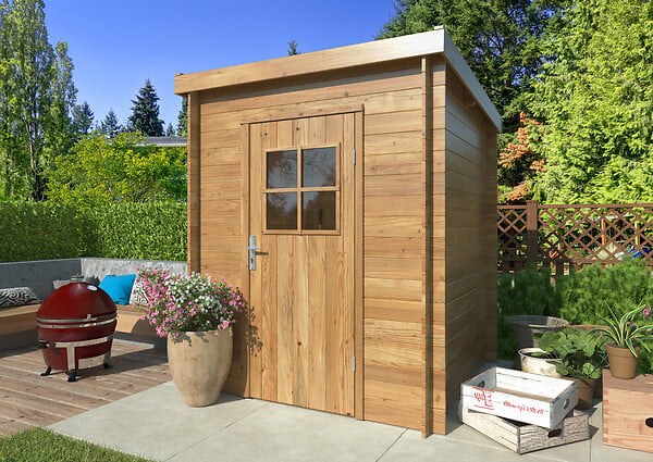 WHITE WOOD - Abri de jardin en bois Zoé 1 - 3,2m² - large