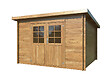 WHITE WOOD - Abri de jardin en bois Lola 1 traité autoclave ép.28mm - White Wood - 10,2m² - vignette