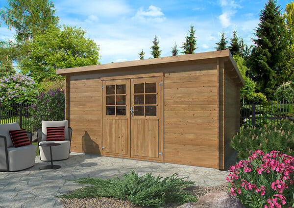 WHITE WOOD - Abri de jardin en bois Lola 2 - L.430xP.320xH.215cm - large