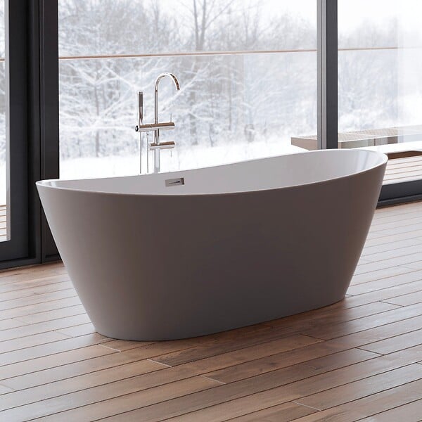 SPALINA - Baignoire Ilot Venecia 170 grise 170 x80 x57 cm, by SPALINA - large