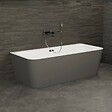 SPALINA - Baignoire Semi-îlot Murale Mint 160 Grise 160 X75 X57 Cm, By Spalina - vignette