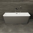 SPALINA - Baignoire Semi-îlot Murale Mint 160 Grise 160 X75 X57 Cm, By Spalina - vignette