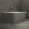 SPALINA - Baignoire Semi-îlot Murale Mint 160 Grise 160 X75 X57 Cm, By Spalina - vignette