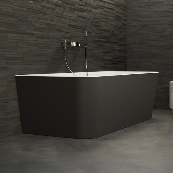 SPALINA - Baignoire Ilot Mint 160 noire 160 x75 x57 cm, by SPALINA - large