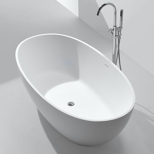 THALASSOR - LOUNGE 170 - Baignoire ilot en Solid Surface 170 x 87 x 52(h) cm - large