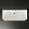 SPALINA - Baignoire Semi-îlot Murale Mint 170 Blanche 170 X81 X57 Cm, By Spalina - vignette