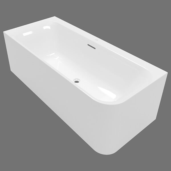 VILLEROY ET BOCH - Villeroy & Boch Loop & Friends Baignoire murale pour installation en angle à gauche SQUARE 1800 x 800 mm Blanc - large