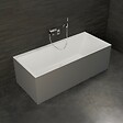 SPALINA - Baignoire Semi-îlot Murale Cobalt 170 Grise 170 X75 X56 Cm, By Spalina - vignette