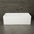 SPALINA - Baignoire Semi-îlot Murale Cobalt 170 Blanche 170 X75 X56 Cm, By Spalina - vignette