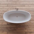 SPALINA - Baignoire îlot Ovale Neroon 2.0 170 Grise 170 X80 X60 Cm, By Spalina - vignette