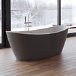 SPALINA - Baignoire îlot Ovale Neroon 2.0 170 Grise 170 X80 X60 Cm, By Spalina - vignette