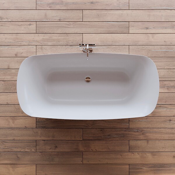 SPALINA - Baignoire îlot Ovale Swing 170 Blanche 170 X80 X58 Cm, By Spalina - large