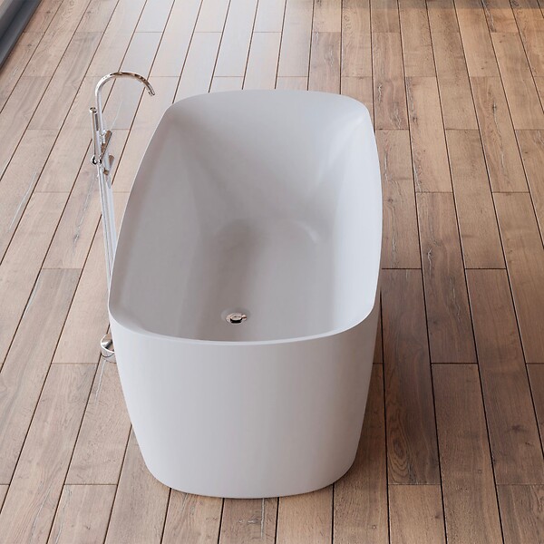 SPALINA - Baignoire îlot Ovale Swing 170 Blanche 170 X80 X58 Cm, By Spalina - large