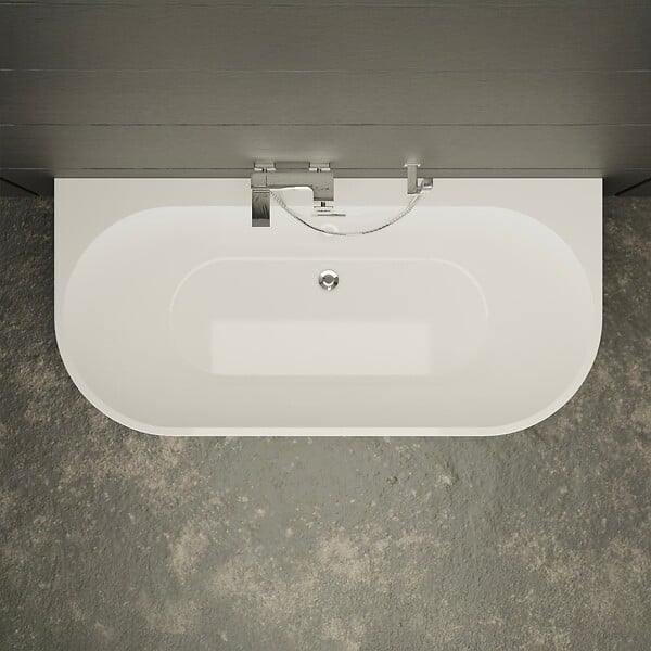 SPALINA - Baignoire Ilot Naos 170 blanche 170 x80 x58 cm, by SPALINA - large