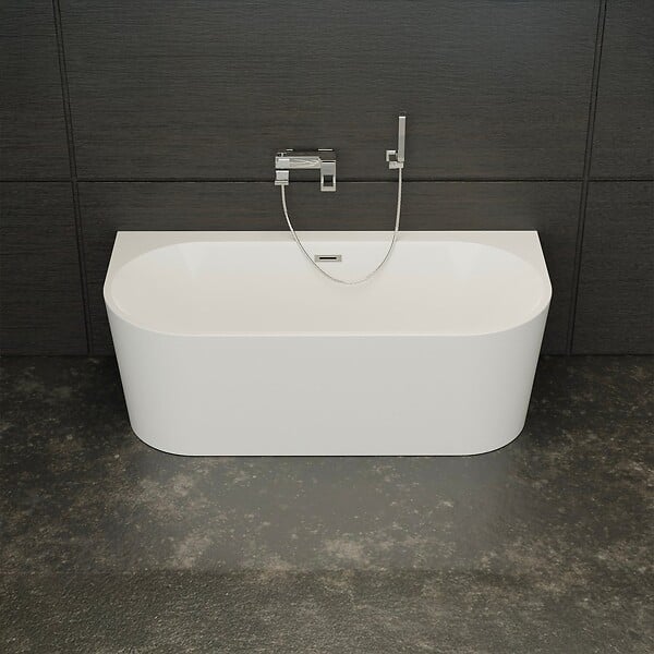 SPALINA - Baignoire Ilot Naos 170 blanche 170 x80 x58 cm, by SPALINA - large