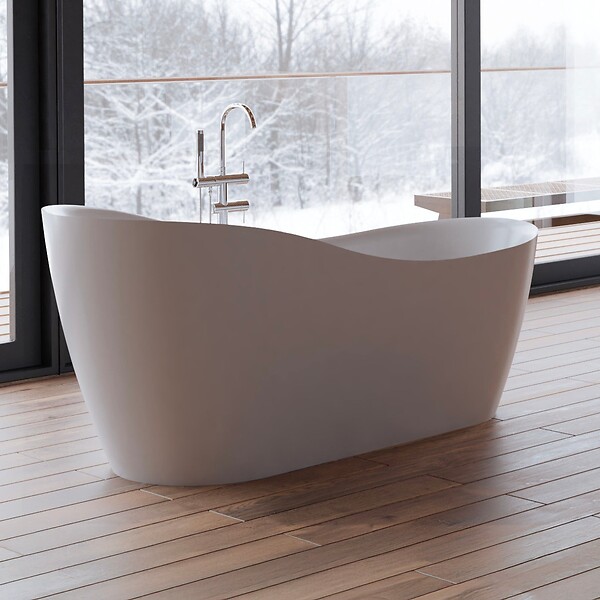 SPALINA - Baignoire îlot Ovale Jazz 170 Blanche 170 X78 X78 Cm, By Spalina - large