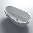 THALASSOR - COCOON 140 - Baignoire ilot en Solid Surface 140 x 76 x 54(h) cm - vignette